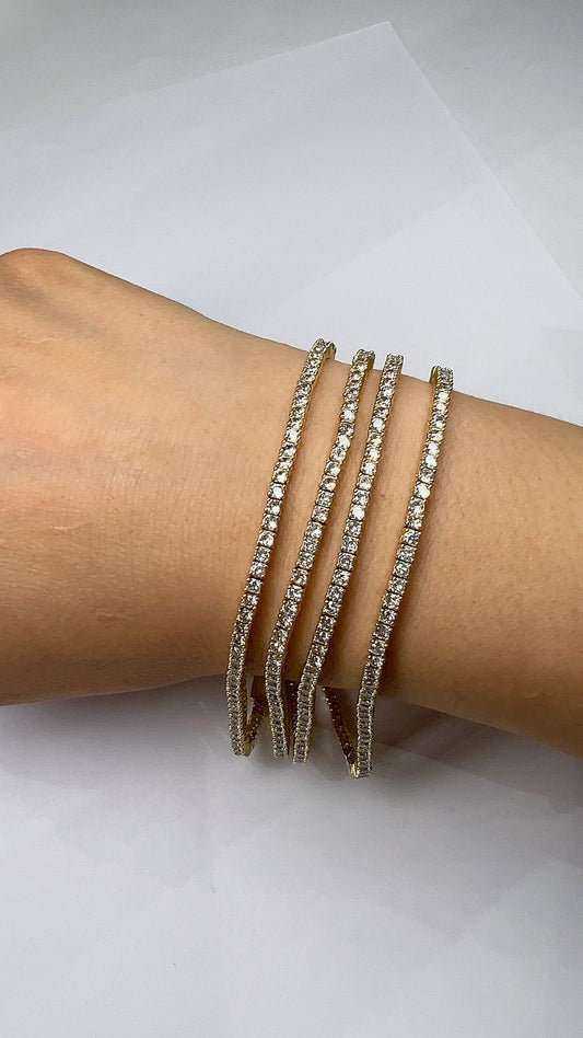 Tennis Armband 3mm Silber