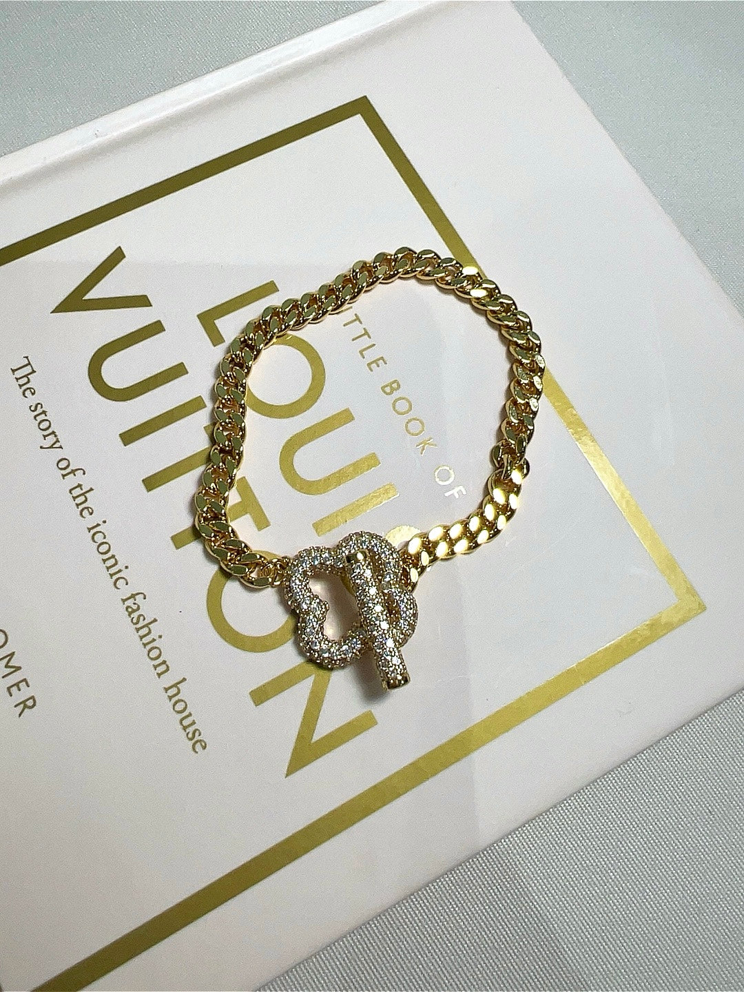 Gold Clover Armband