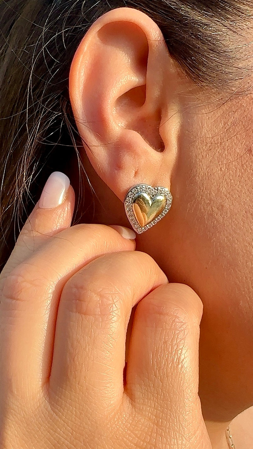 Golden Heart Ohrringe