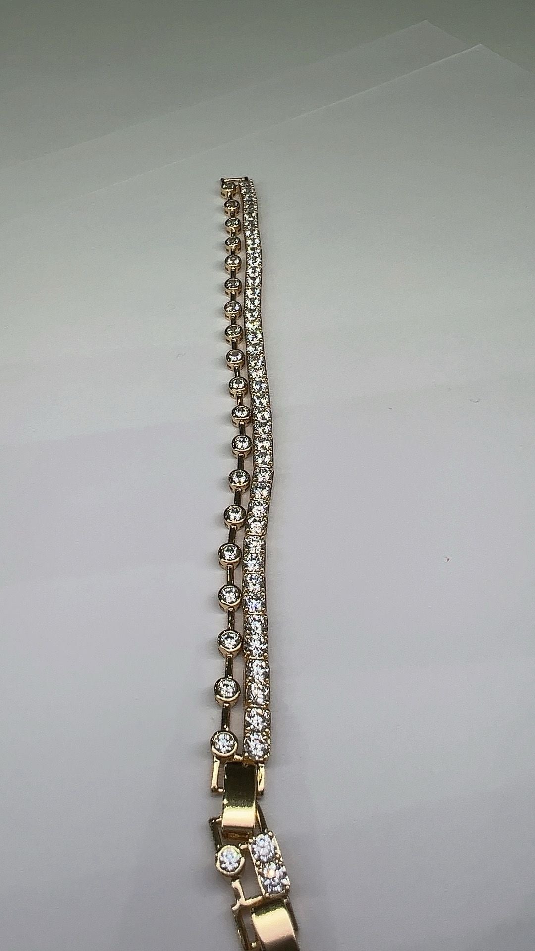 DOPPEL ARMBAND I 14K vergoldet