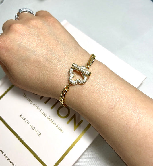 Gold Clover Armband