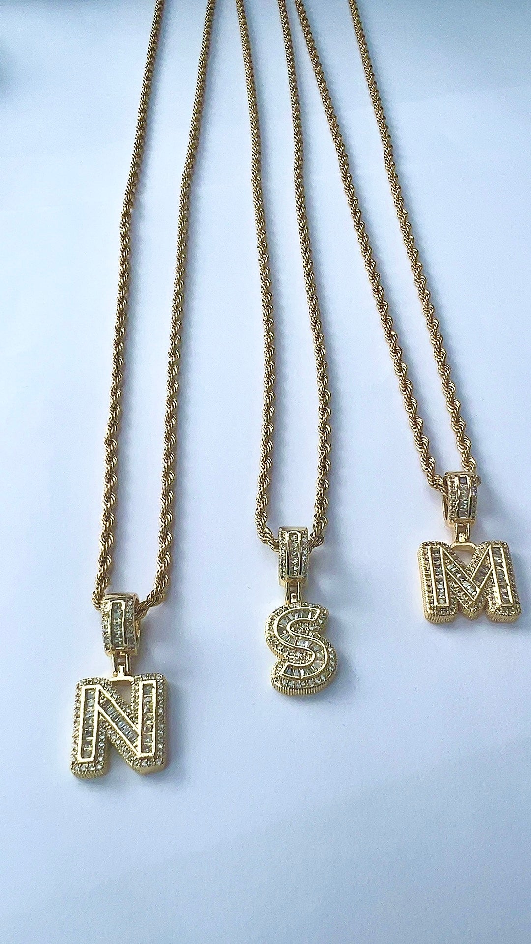 Buchstabenkette I 14K vergoldet