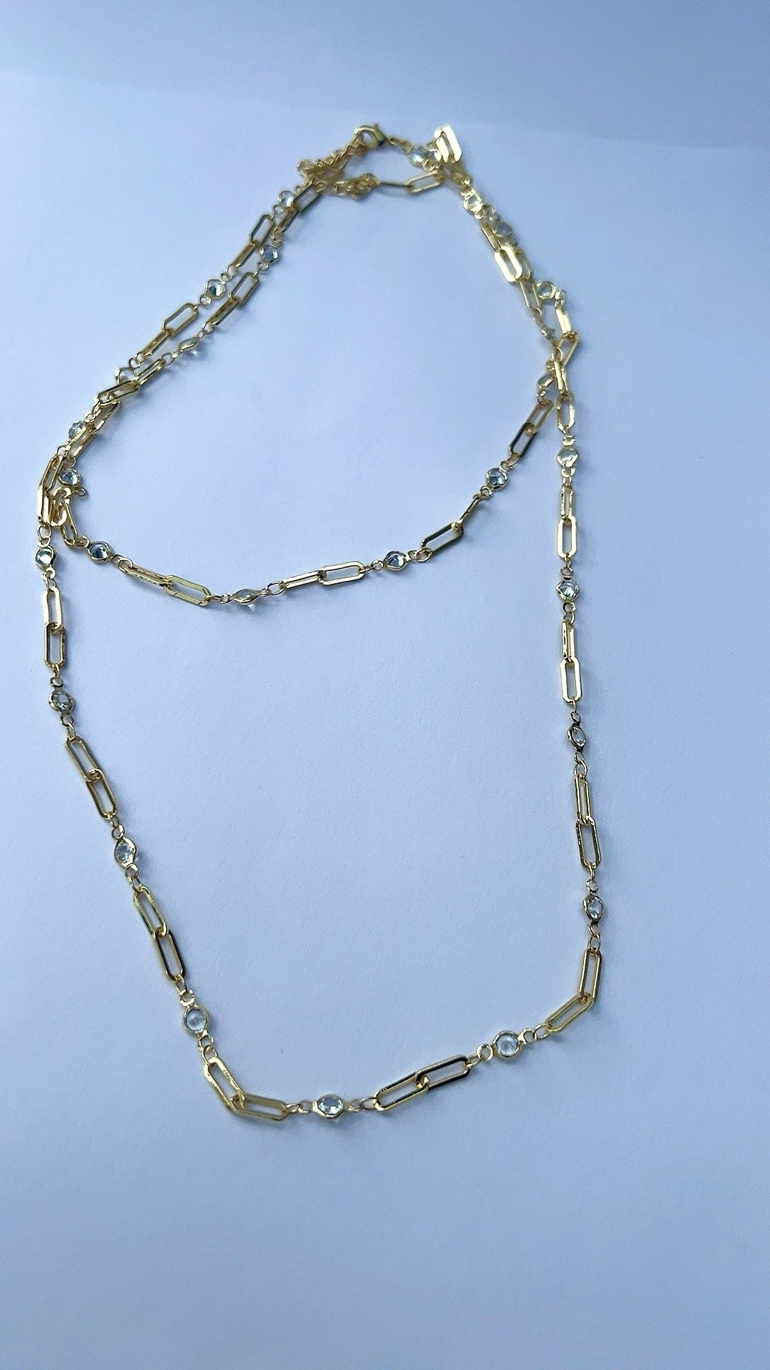 Royal Zirkonia Gliederkette Hals- Bauchkette