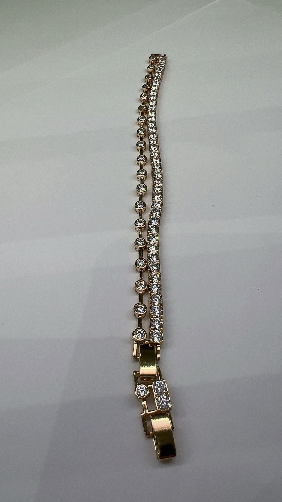 DOPPEL ARMBAND I 14K vergoldet