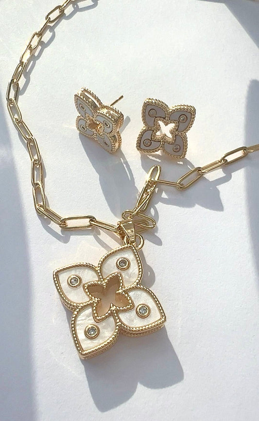 Lotus Kette Perlmutt