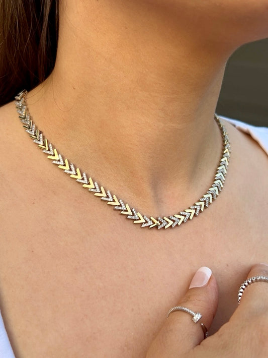 Vera Kette Bicolor Silber-Gold
