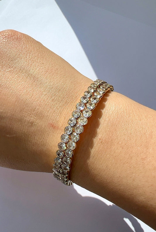 Twisted Tennis Armreif