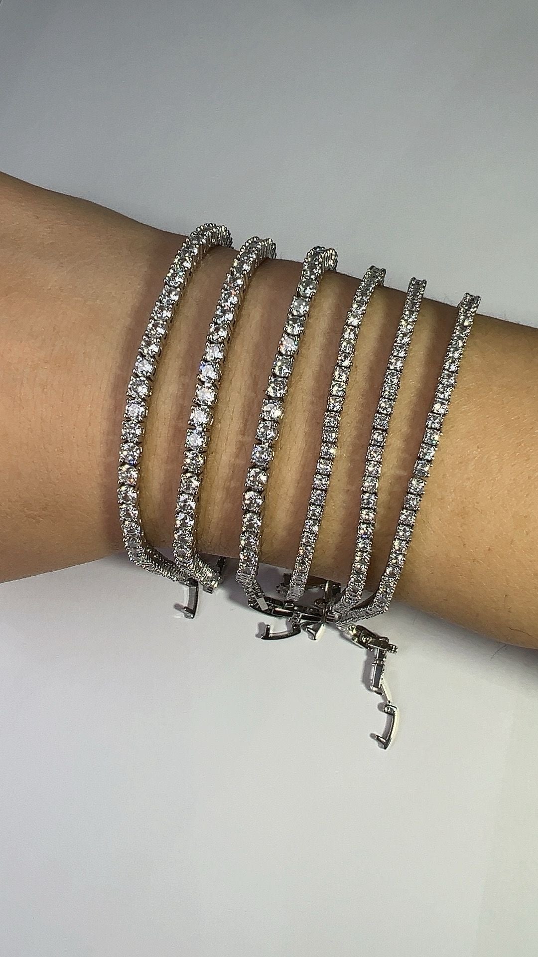 Tennis Armband 3mm Silber